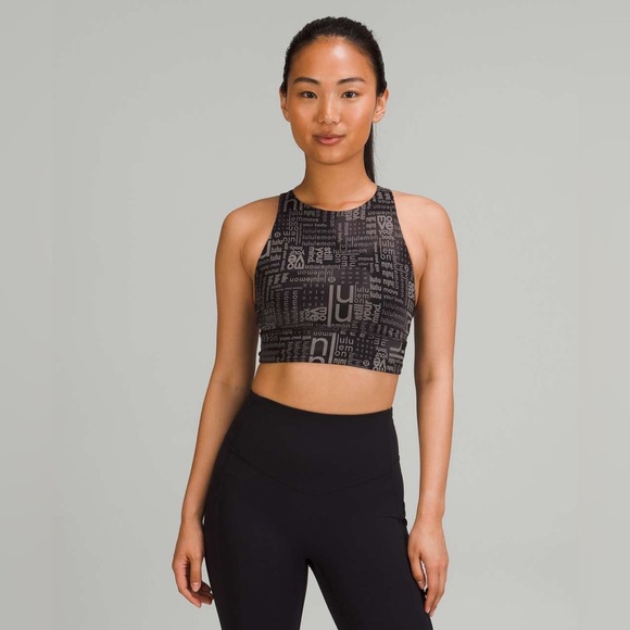 Lululemon Energy High-Neck Longline Bra in
Lululemon Ombre Black Multi Size 6 - Picture 1 of 7